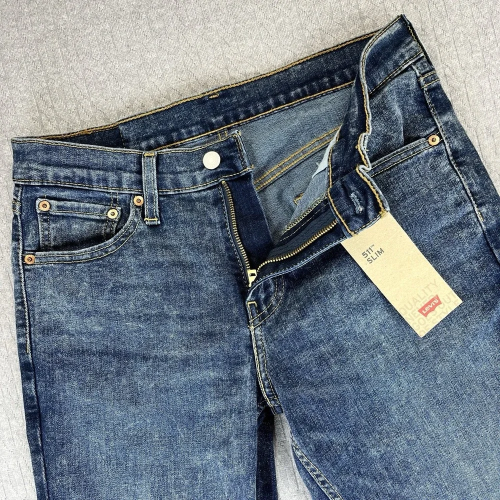 Levi's 511‎ New With Tags blue jeans Mens (30x32)  slim fit original stretch
